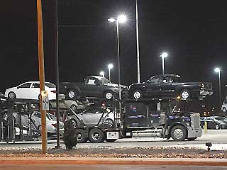 Legacy Ford Lincoln Mercury Toyota cars on truck
