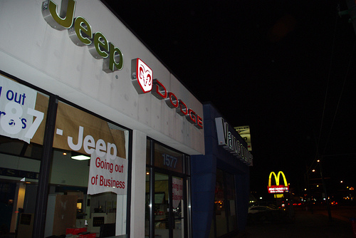 closed Vancouver Chrysler dealership