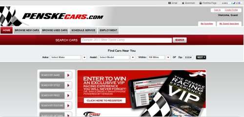 Penske Automotive Puts New, Used Vehicle Inventory Online
