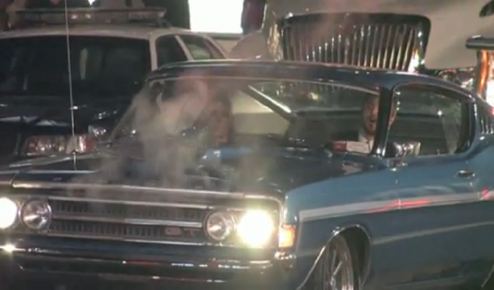 Aaron Paul’s 1969 Ford Torino Overheats at Need For Speed Premier