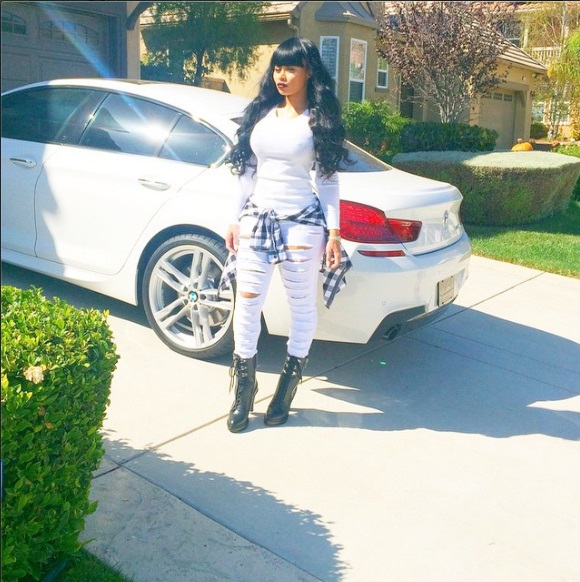 Blac Chyna Drives a BMW 6-Series