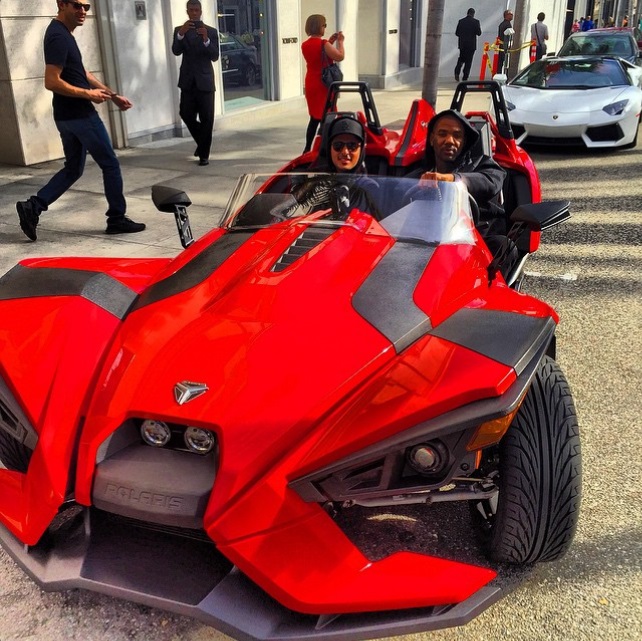 The Game Rides Dangerously in a Polaris Slingshot